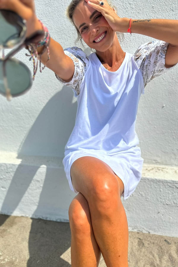 Vestido Menorca Flor Acuarela