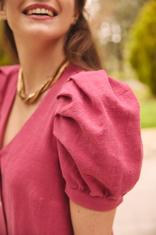 Vestido Acacia Fresa