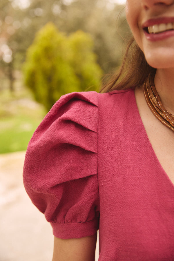 Vestido Acacia Fresa