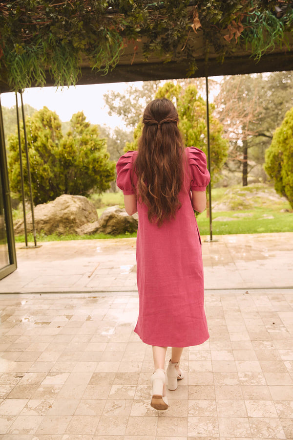 Vestido Acacia Fresa