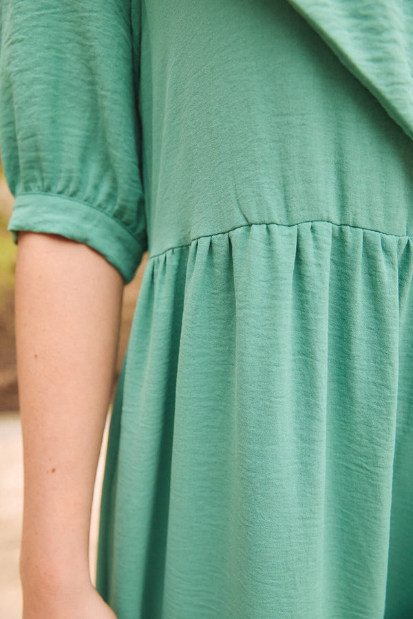 Vestido Fiora Verde Esmeralda