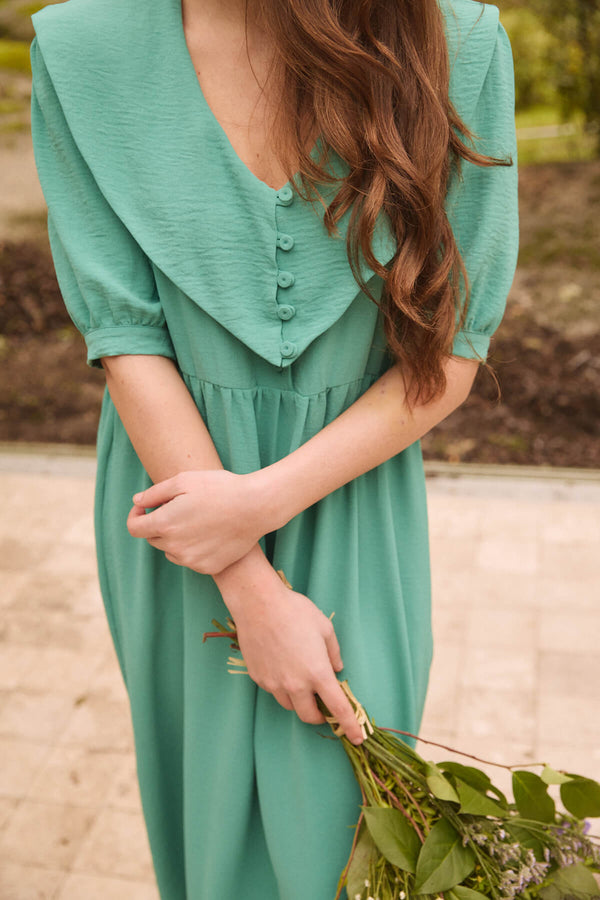 Vestido Fiora Verde Esmeralda