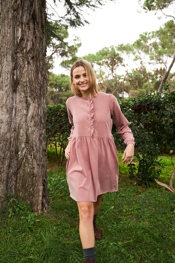 Vestido Paola Rosa Maquillaje