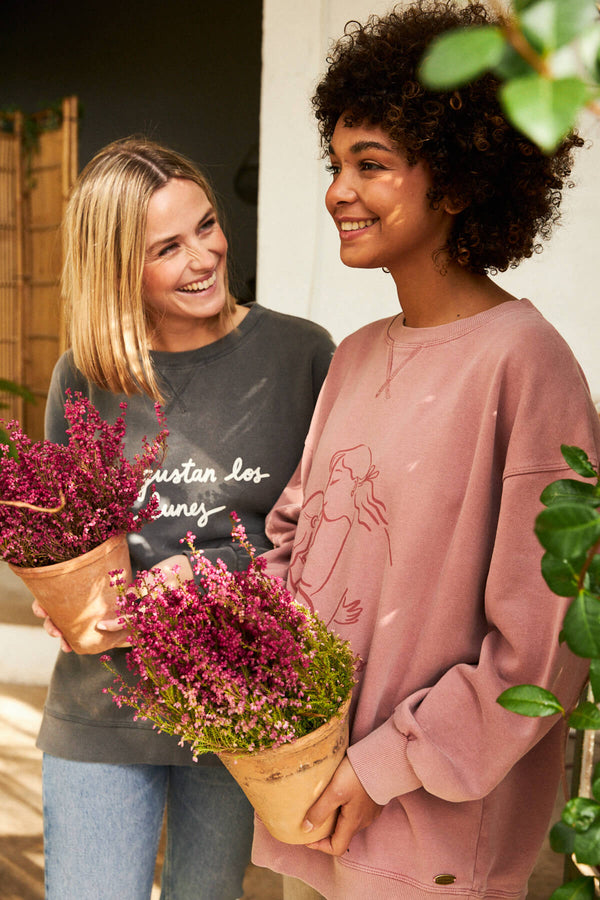 Sudadera Lunes Rosa Maquillaje
