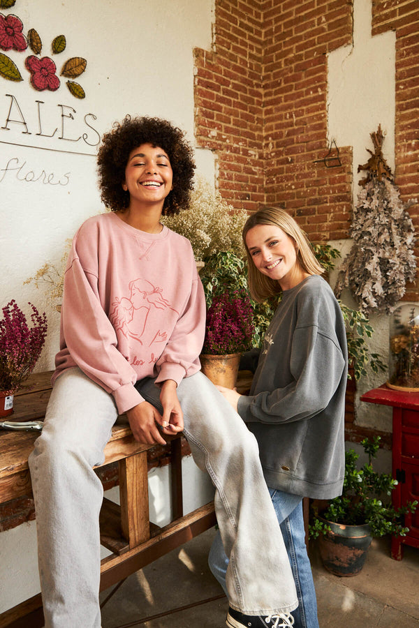 Sudadera Lunes Rosa Maquillaje