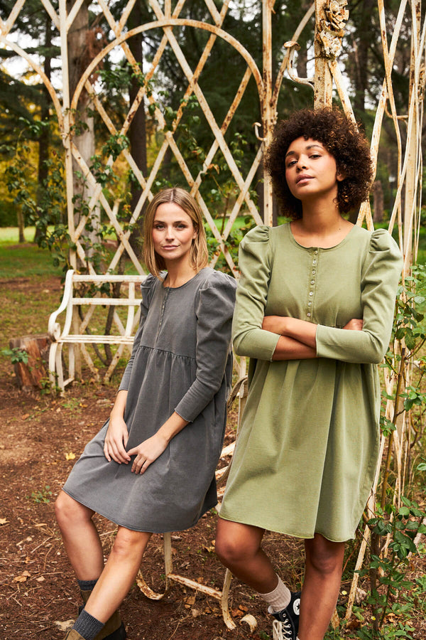 Vestido Lea Verde Musgo