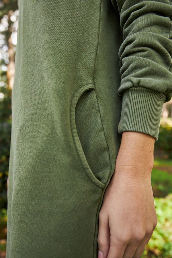 Vestido Matía Verde Musgo