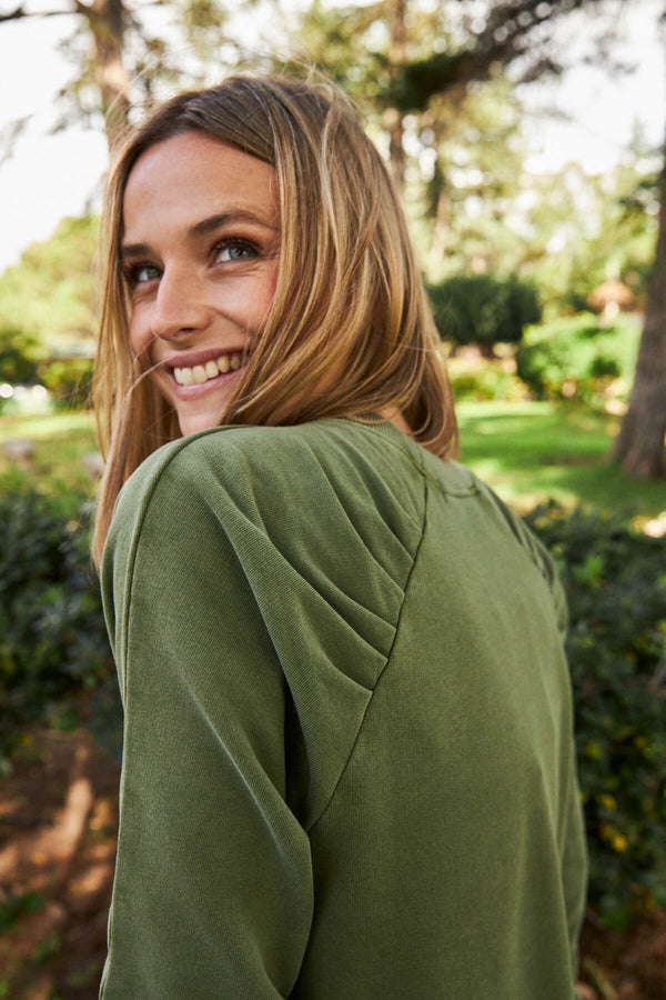 Vestido Matía Verde Musgo