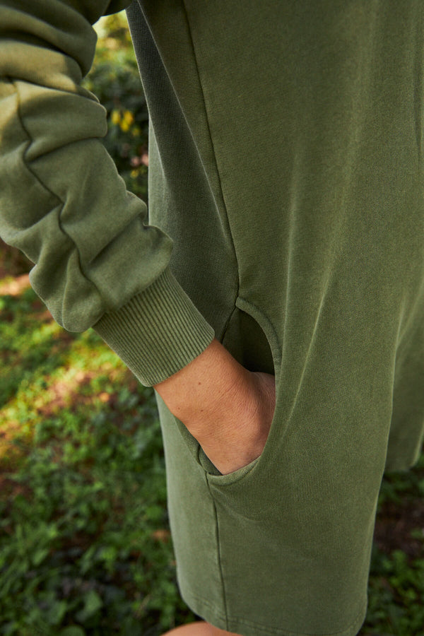 Vestido Matía Verde Musgo
