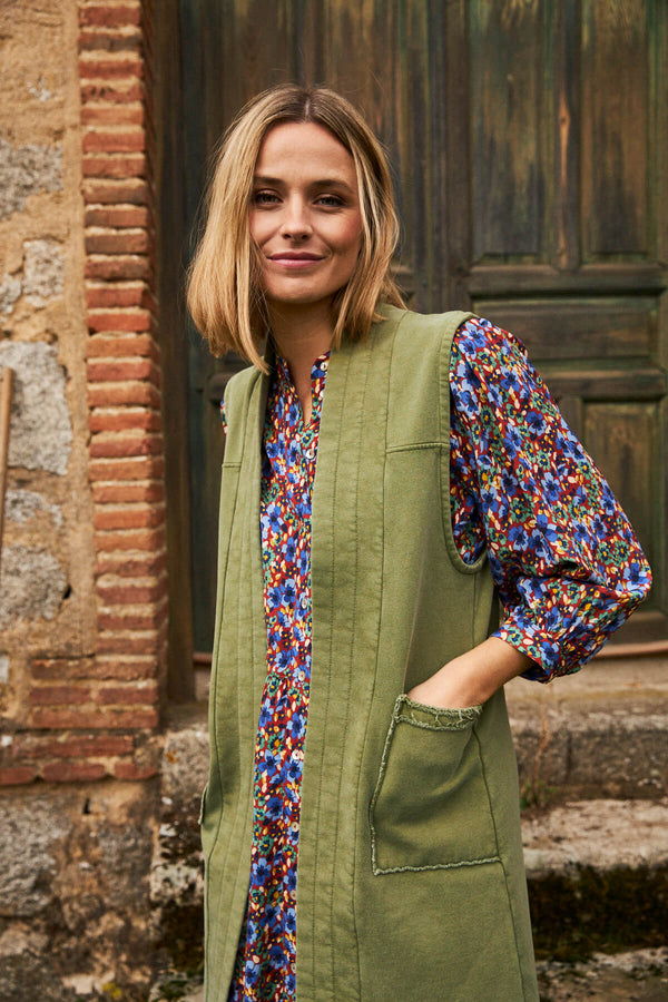 Chaleco Cloe Verde Musgo