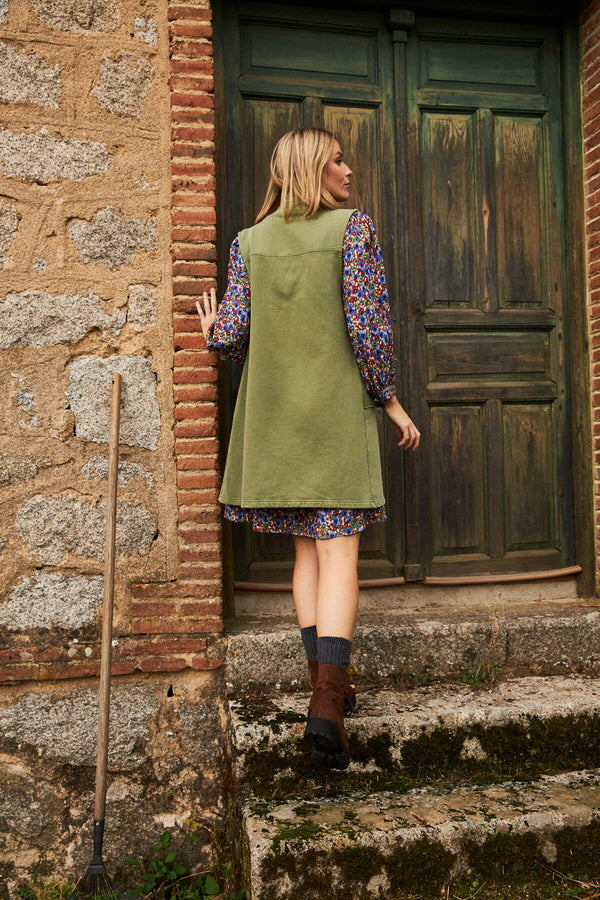 Chaleco Cloe Verde Musgo