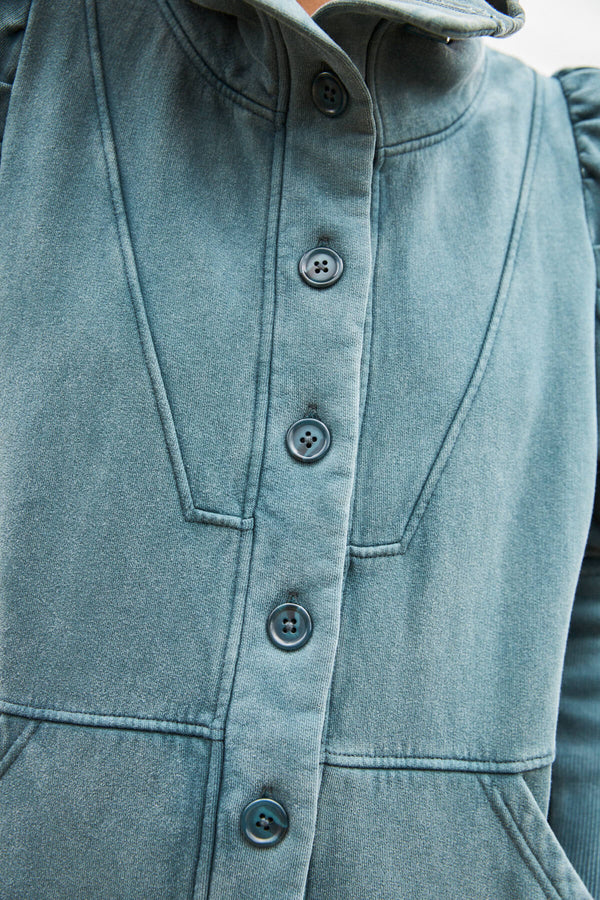 Chaquetón Marlon Azul Petróleo