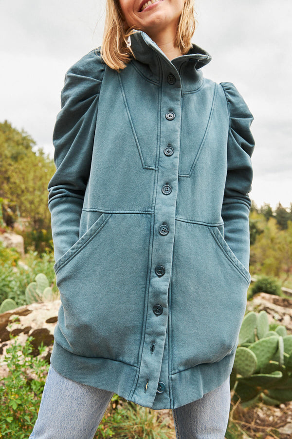 Chaquetón Marlon Azul Petróleo