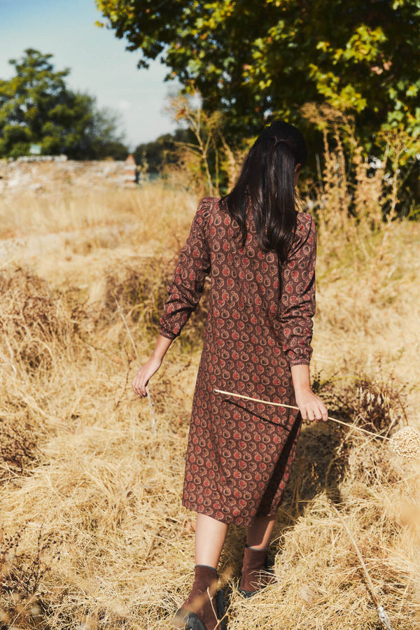 Vestido Belinda Chocolate Étnico