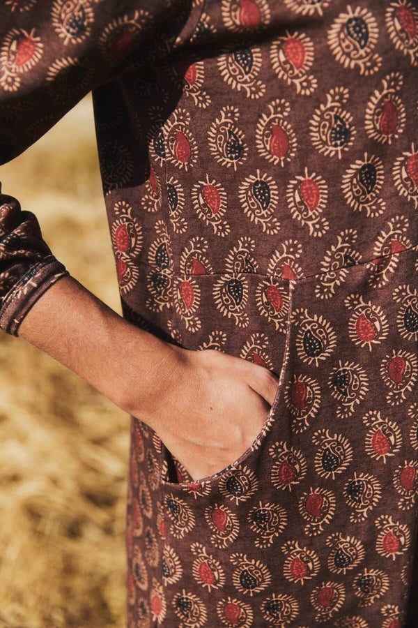 Vestido Belinda Chocolate Étnico