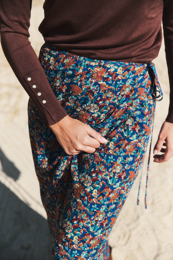 Falda Filippa Azul Noche