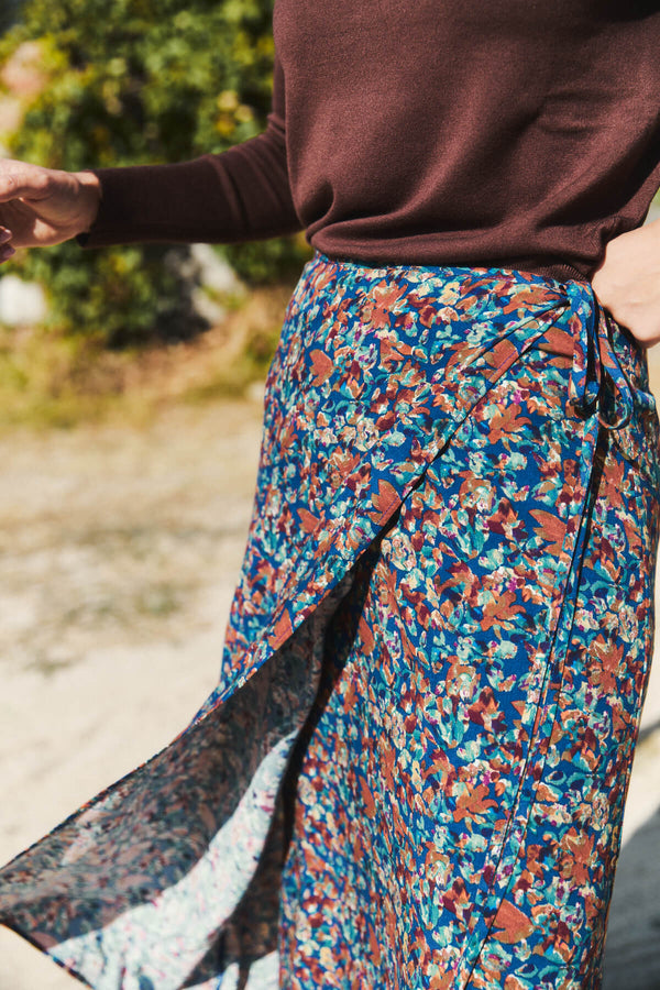 Falda Filippa Azul Noche