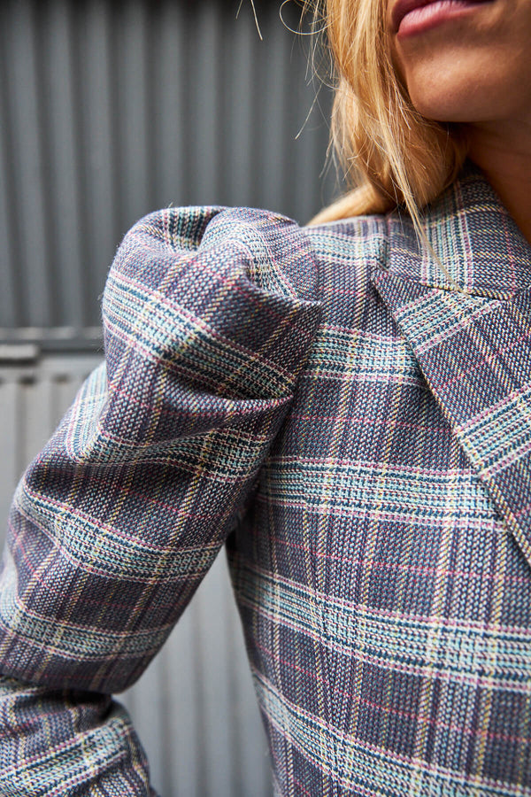 Abrigo London Tweed Azul