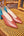 Zapato Julie Camel y Azul Petróleo