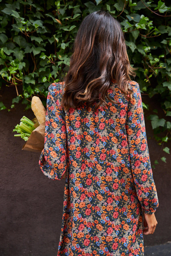 Vestido Carola Flor Vintage