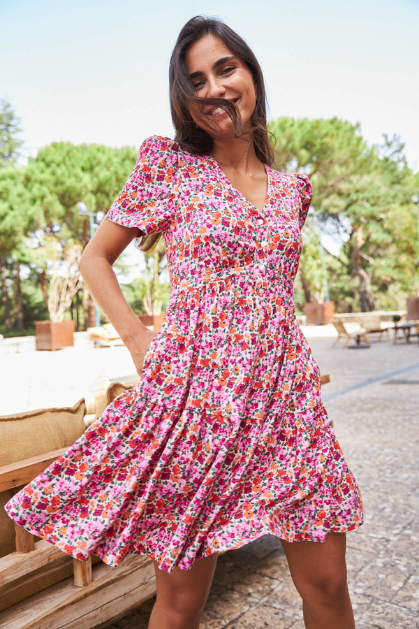 Vestido Bolonia Flores Jardín
