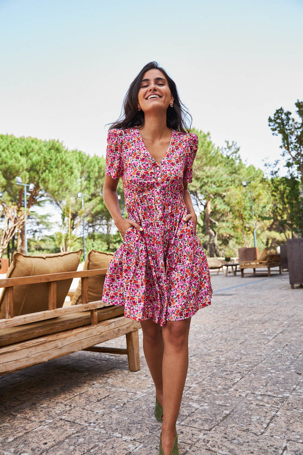 Vestido Bolonia Flores Jardín