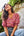 Blusa Galilea Flores Buganvilla