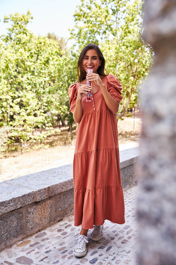 Vestido Fiyi Terracota