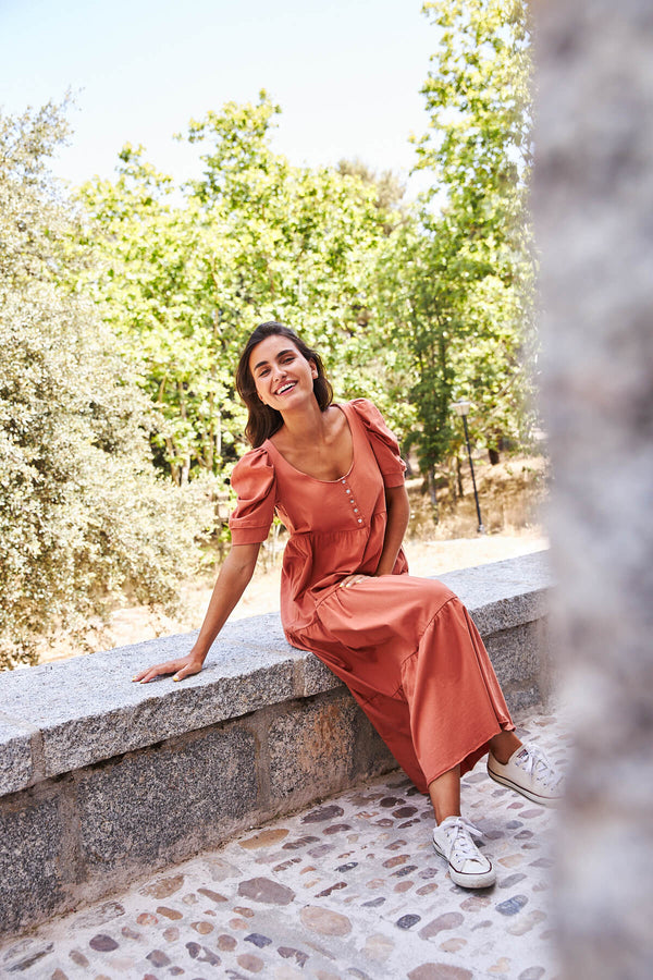 Vestido Fiyi Terracota