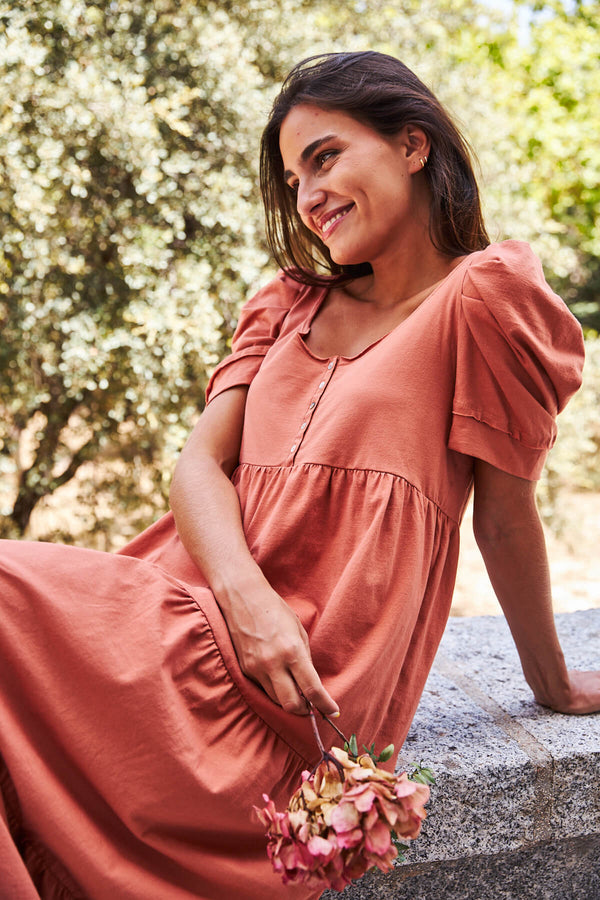 Vestido Fiyi Terracota