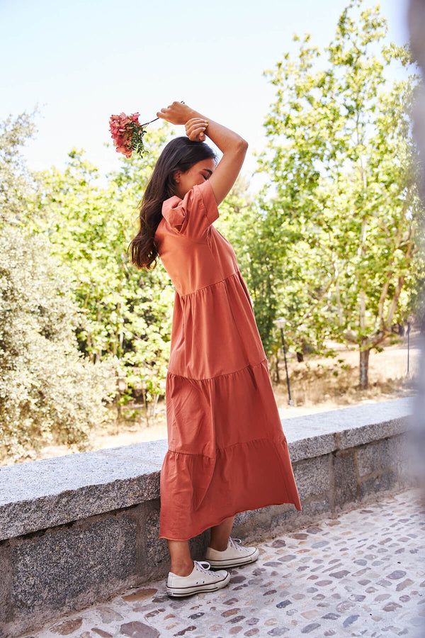 Vestido Fiyi Terracota