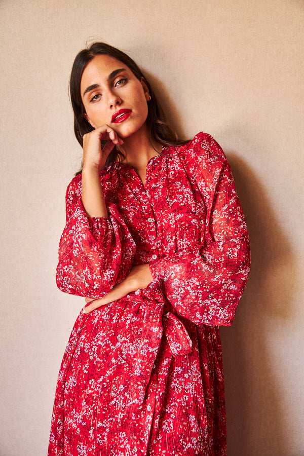 Vestido Amira Estampado Cherry