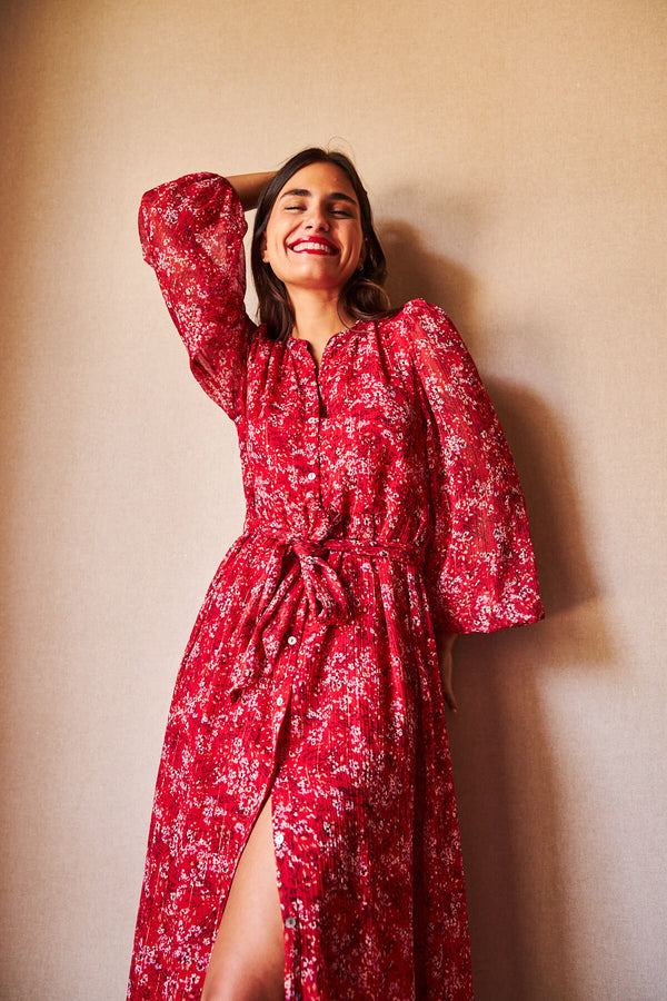 Vestido Amira Estampado Cherry