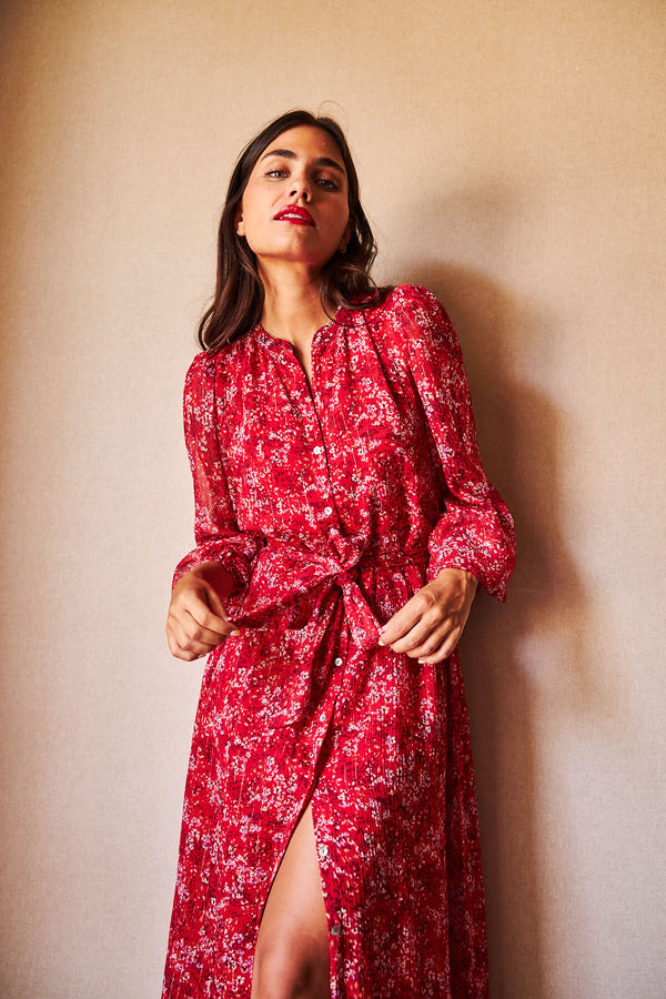 Vestido Amira Estampado Cherry