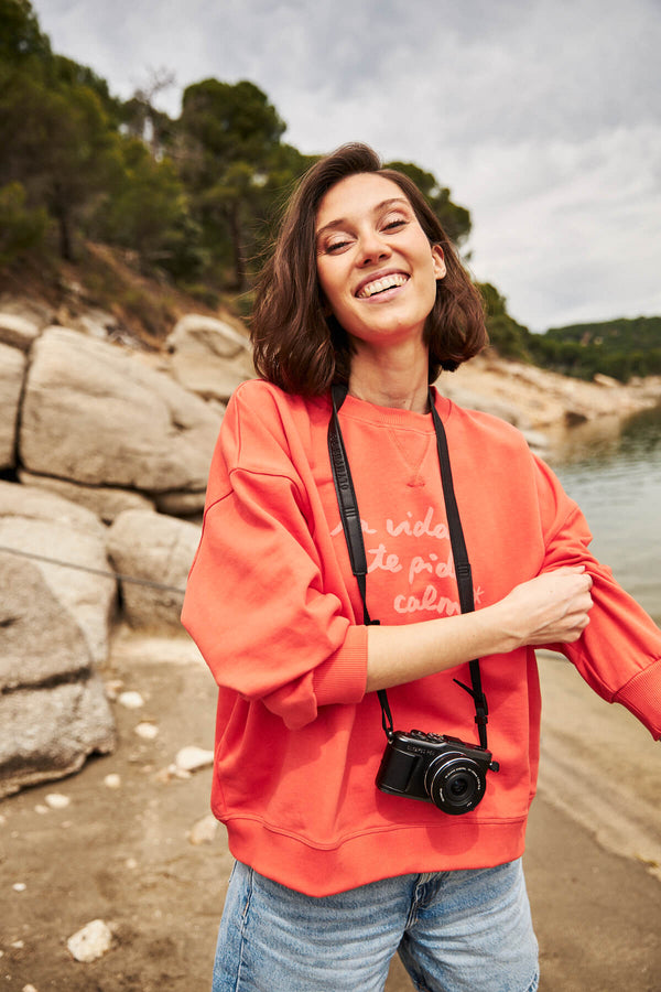 Sudadera Calma Mandarina