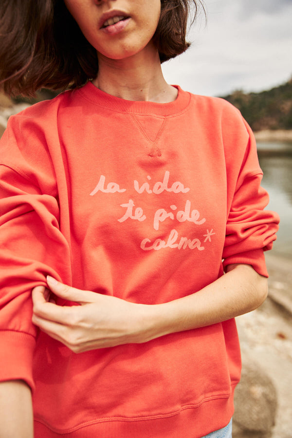 Sudadera Calma Mandarina