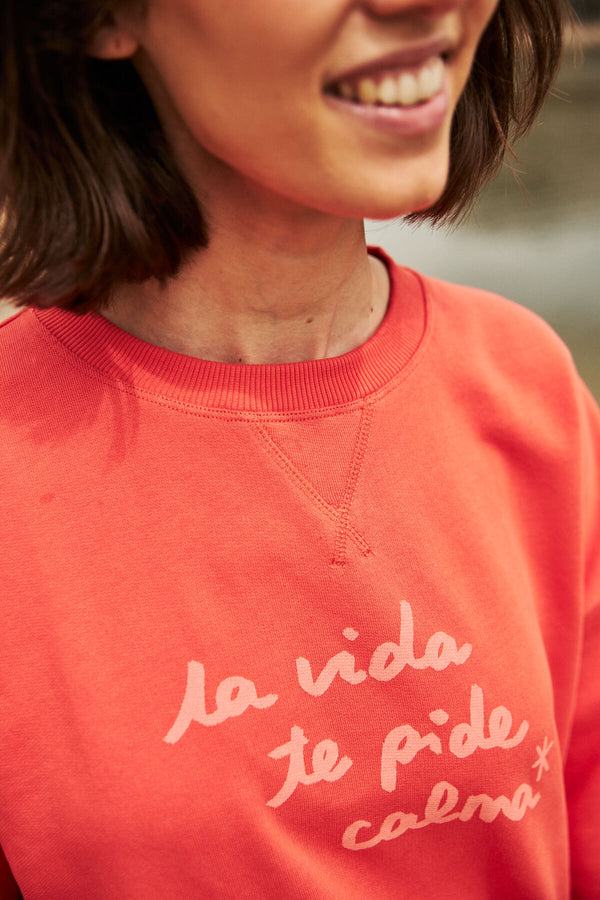 Sudadera Calma Mandarina