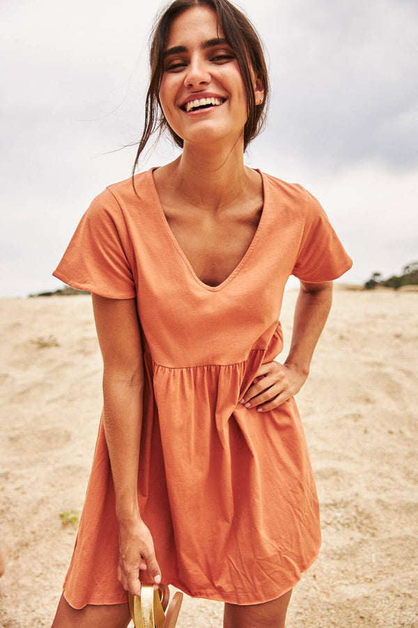 Vestido Betania Terracota