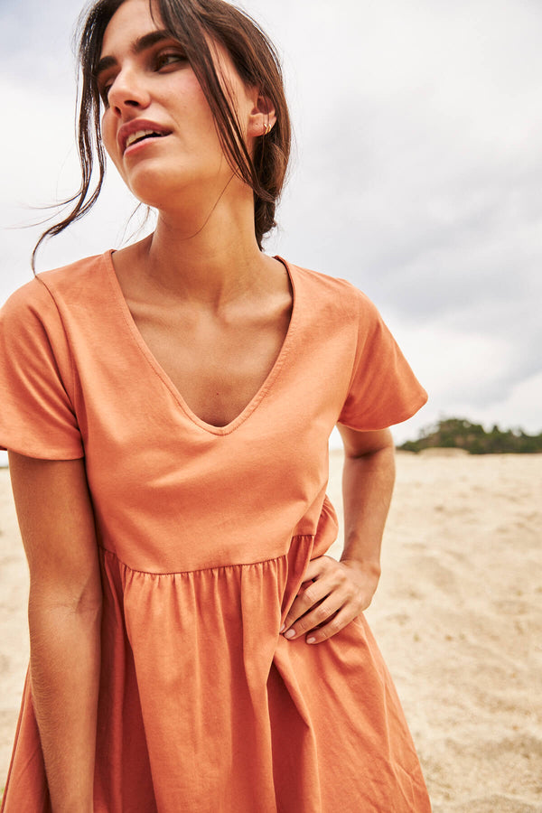 Vestido Betania Terracota