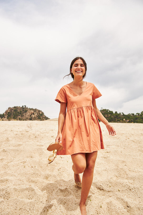 Vestido Betania Terracota