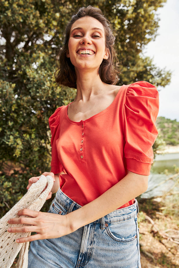Camiseta Maui Mandarina