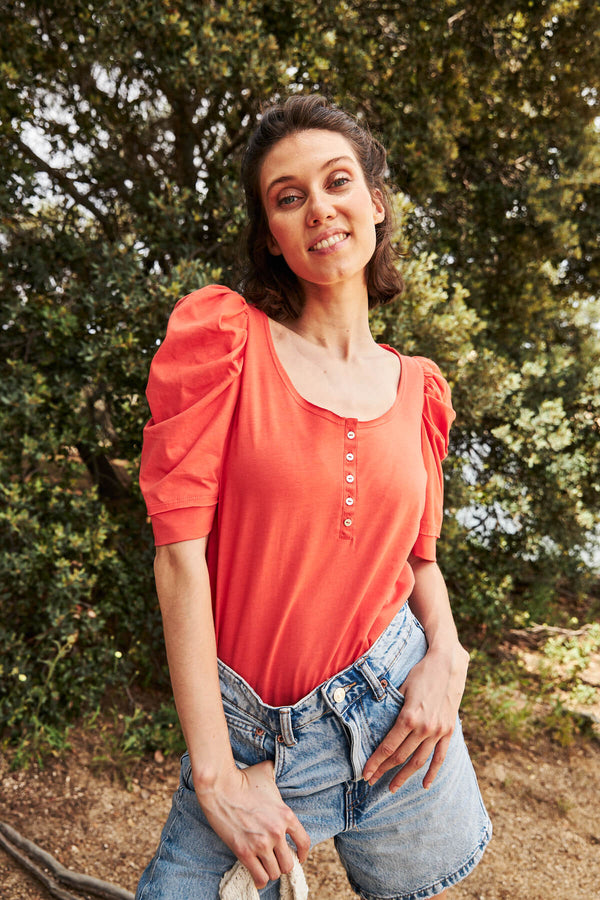 Camiseta Maui Mandarina