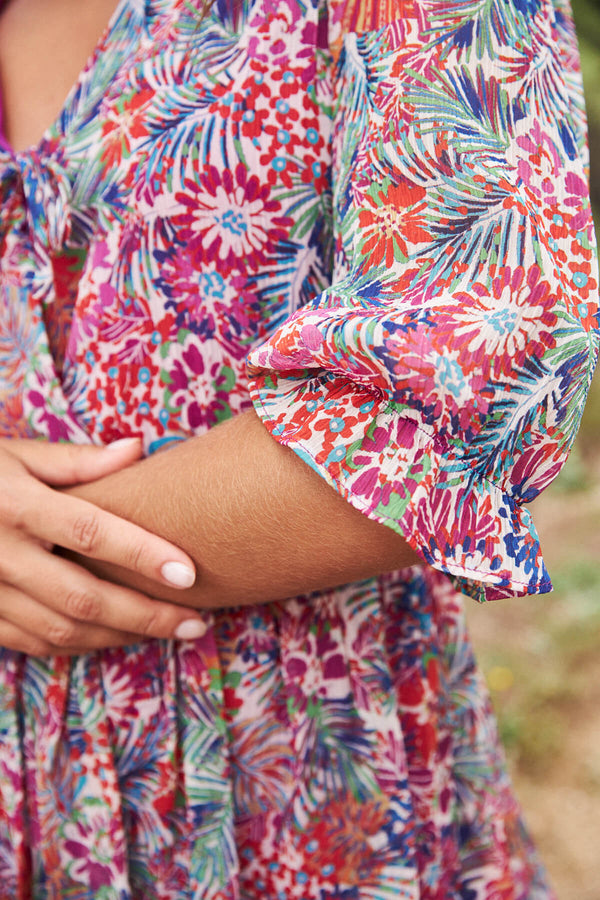 Vestido Flavia Tropical Multicolor