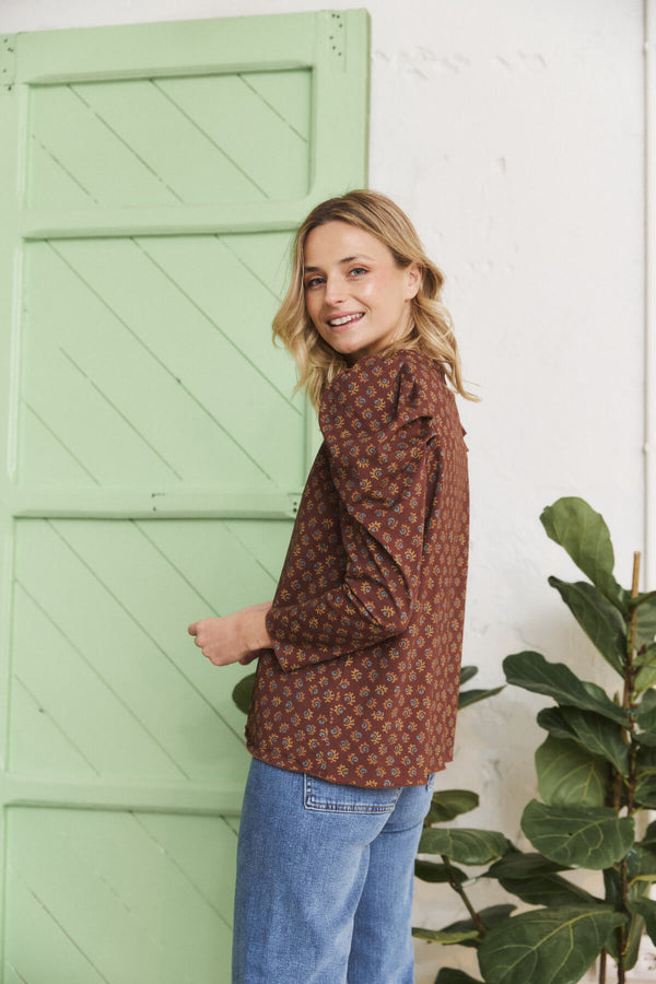 Camiseta Luisa Caramel Brown