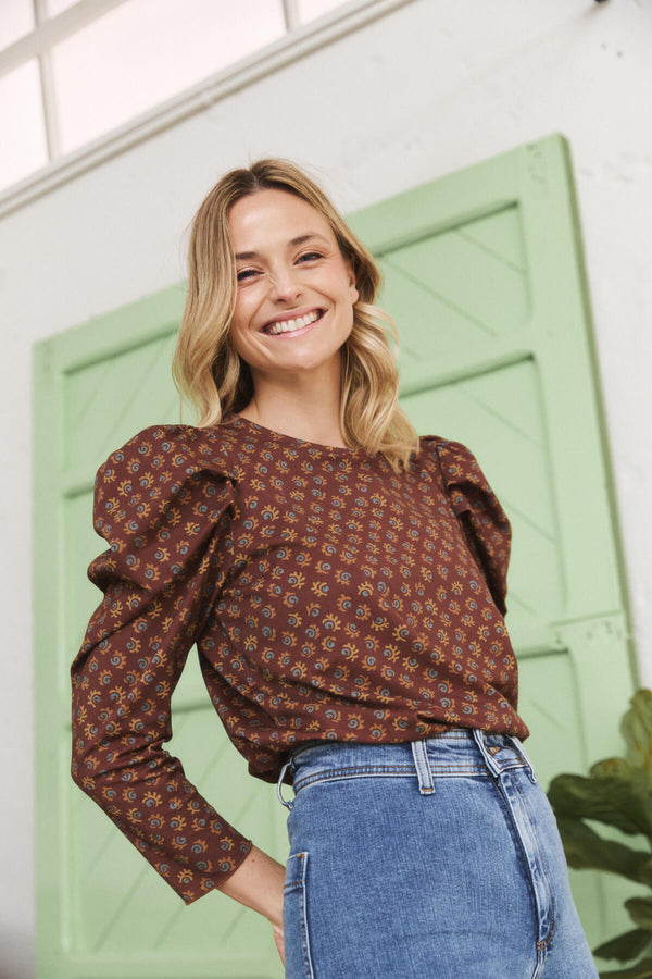 Camiseta Luisa Caramel Brown