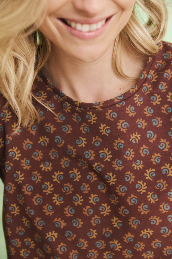 Camiseta Luisa Caramel Brown