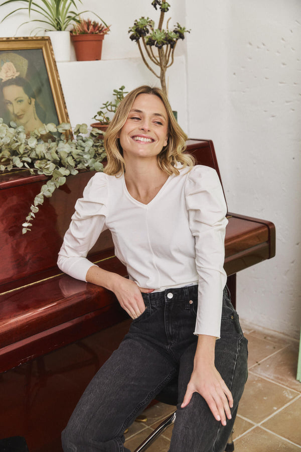 Camiseta Arabella Gardenia