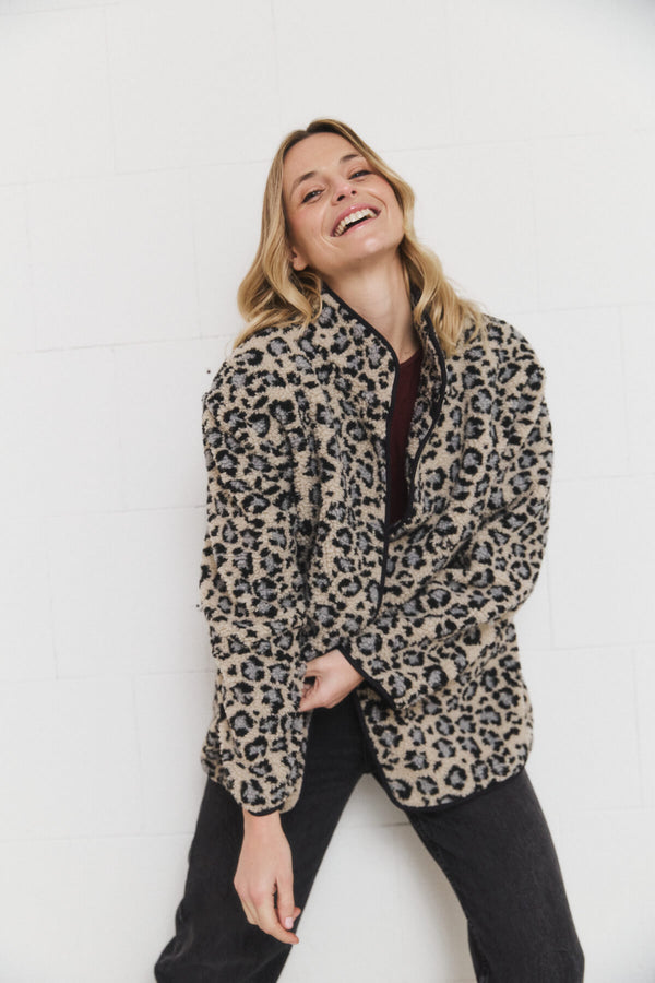 Abrigo Peluchito Animal Print