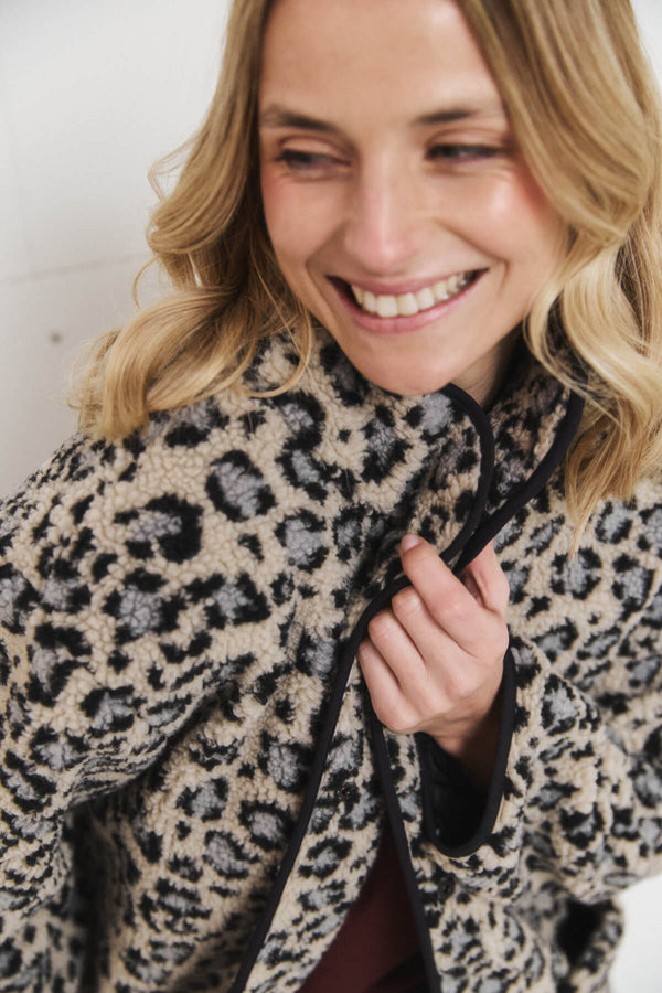 Abrigo Peluchito Animal Print