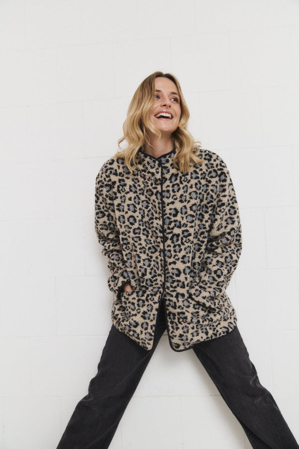 Abrigo Peluchito Animal Print